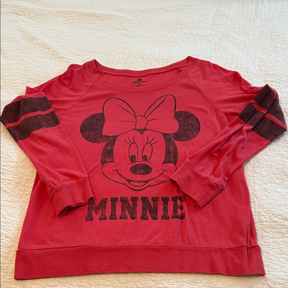 Disney - red Minnie Mouse top - size M